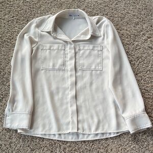 Zara cream blouse size M